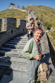 Taking a break on the Great Wall