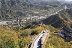 View down to the Guangou Valley