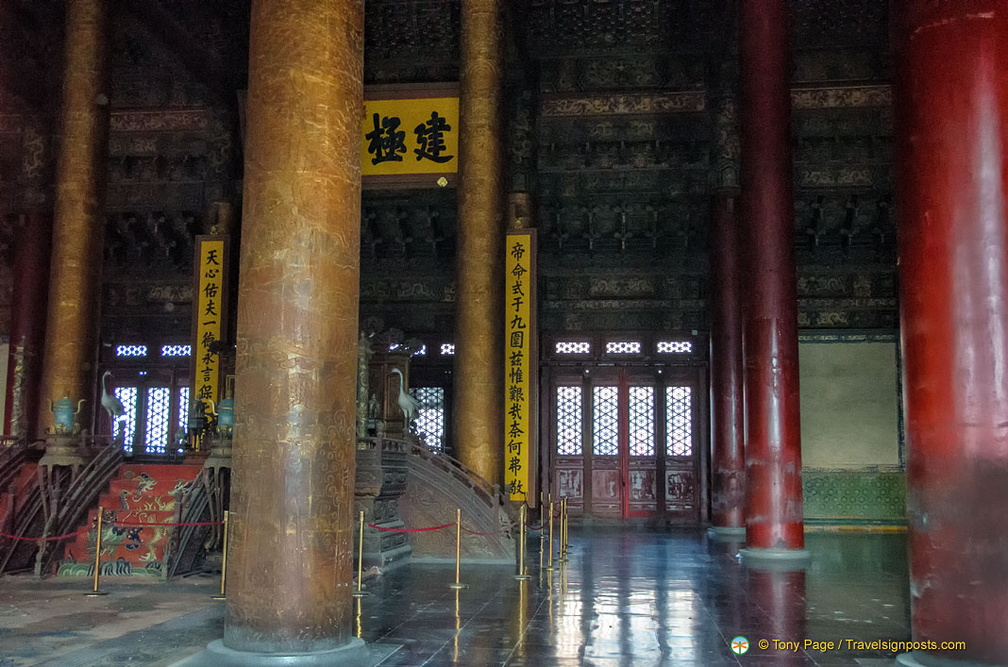 Emperor's throne in the Hall of Supreme Harmony