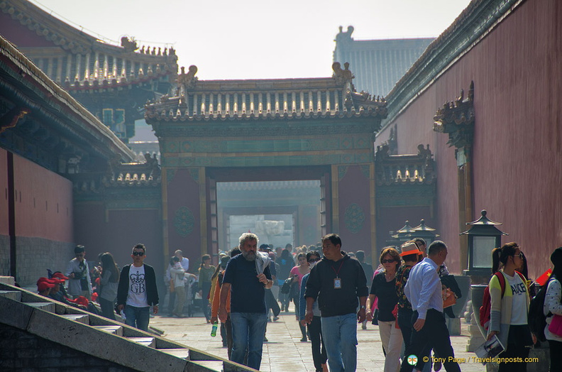 The smoggy look of the Forbidden city