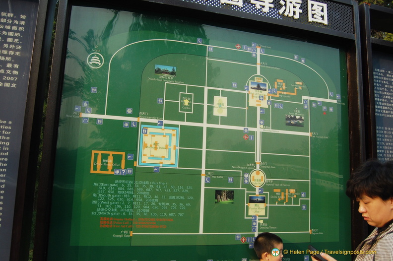 Map of Temple of Heaven complex