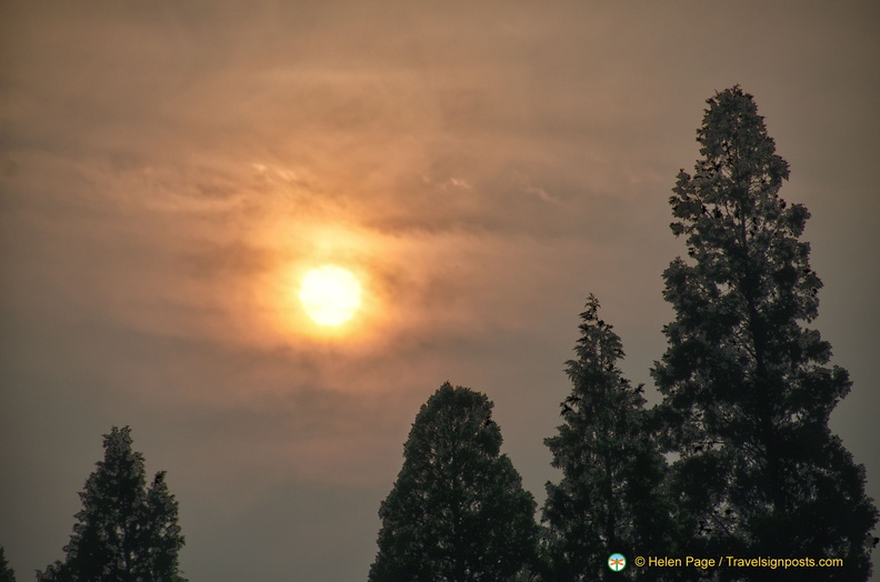 Sunset at the Temple of heaven