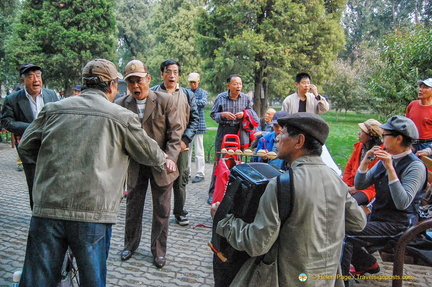 Musicians at the Temple of Heaven park