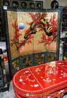 Lacquer screen and table