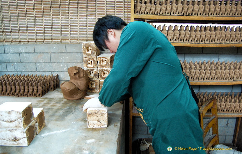 Making terracotta warriors