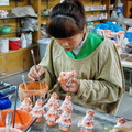 Making terracotta monkeys