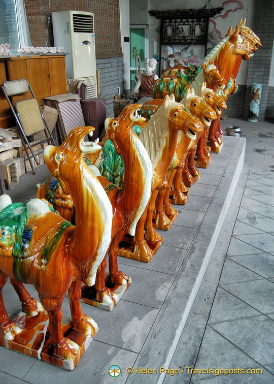 Camels and horses from the terracotta army