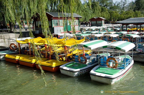 Boats for hire on Kunming Lake