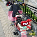 Bike equipped for a small pillion rider