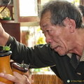 Mr. Liu Shows his Cricket Training Skills