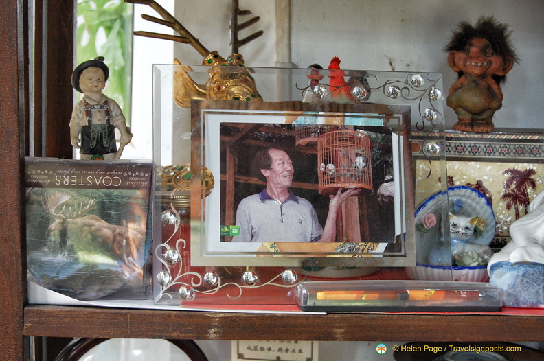 Mr. Liu's eclectic collection of souvenirs 