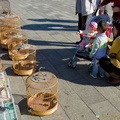 Bird Vendors Outside the Mountain Resort