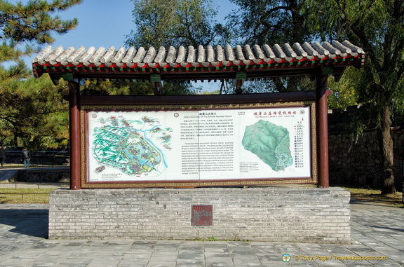 Map of the Chengde  Mountain Resort