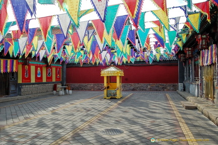 Puning Street - Colourful Prayer Flags