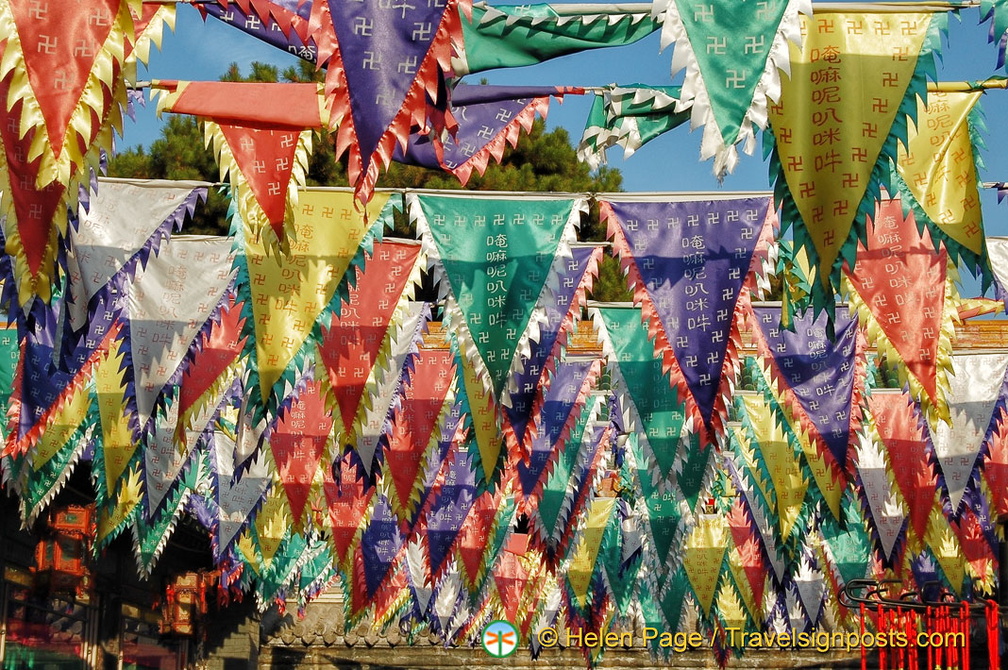 Puning Street Colourful Prayer Flags