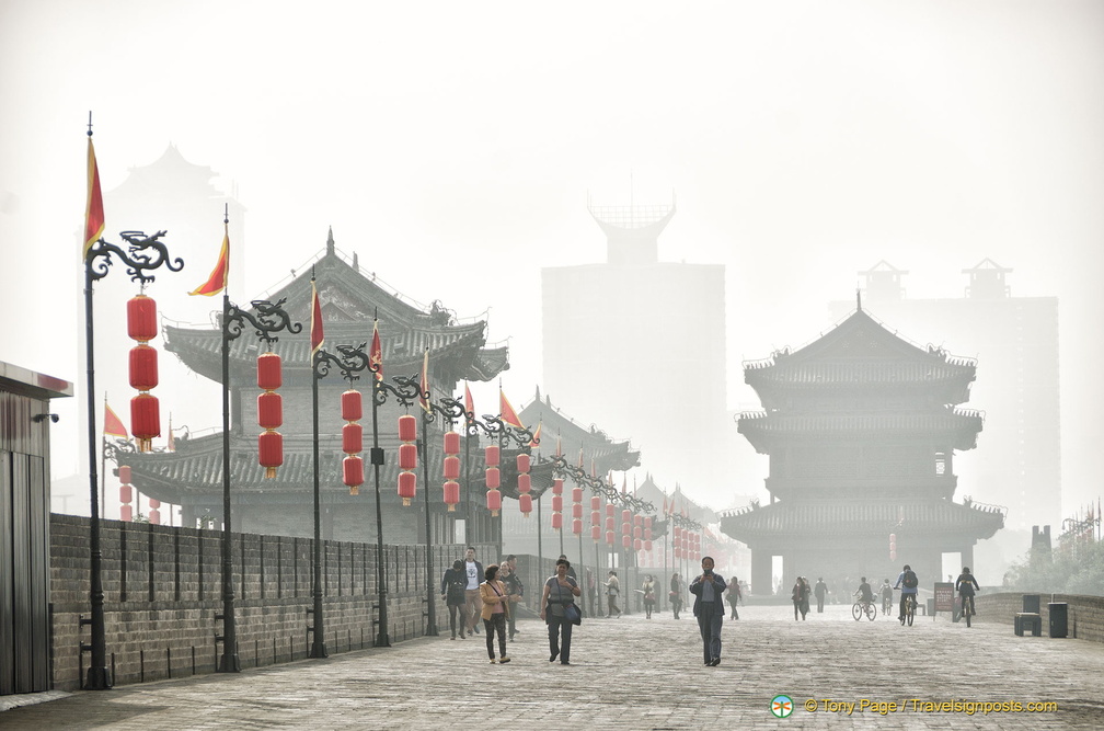 Pollution as seen from Xi'an City Wall