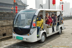 Battery-Operated Carts on Xi'an City Wall