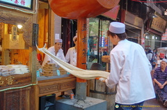 Making Fresh Dough at Muslim Snack Street