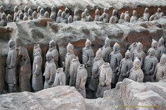 Mended pit of terracotta warriors