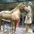 Cavalryman With His Saddled War Horse