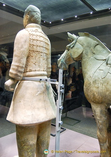 Rear View of a Cavalryman and his Horse