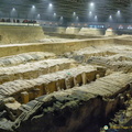 Parts of roofs and walls of pit