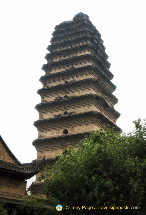 43-metre high Small Wild Goose Pagoda