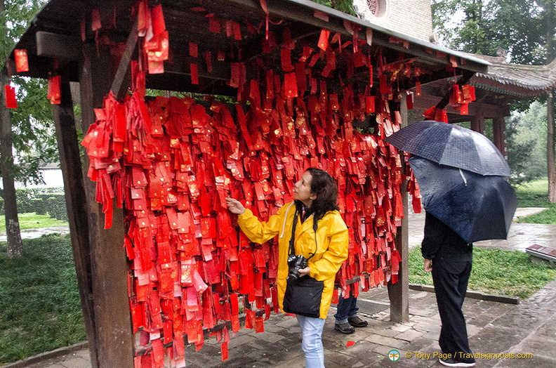 Hut full of red packets