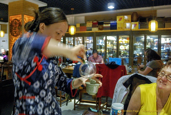 Tea making - Heating the teacup