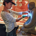 Sculptor at work