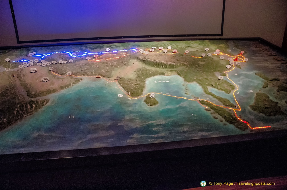 Interactive model of the Silk Road