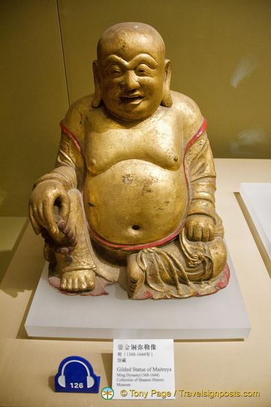 Gilded Statue of Maitreya Buddha