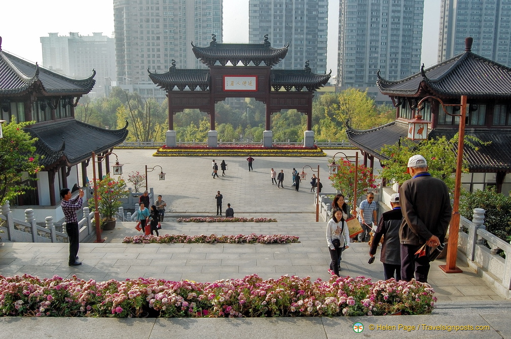 View of the Yellow Crane Tower Lower Courtyard