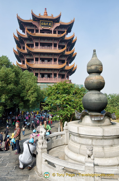 Fountain View of Yellow Crane Tower