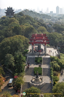 View of Snake Hill Park from Yellow Crane Tower