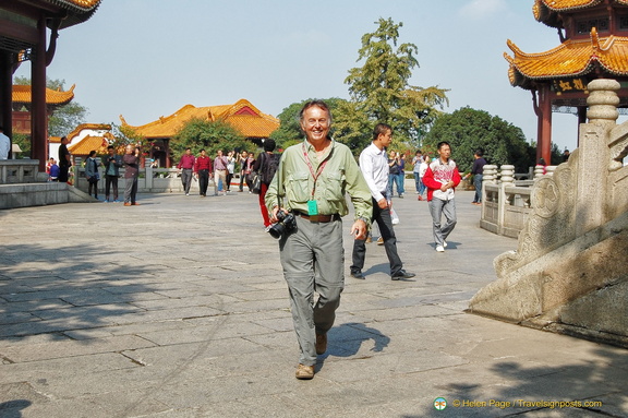 Tony Leaving the Yellow Crane Pavilion