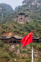 Mountainside View of the Three Gorges Tribe Village