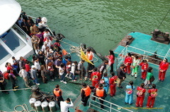 A Welcoming Party from the Three Gorges Tribe Village