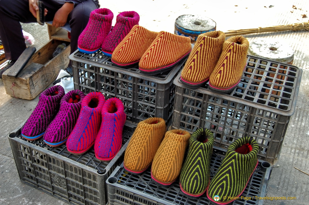 Woollen Boots at the Sandouping Village Market