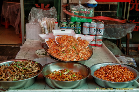 Seafood at the Sandouping Village Market