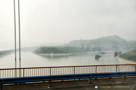 The Three Gorges Dam in Smog