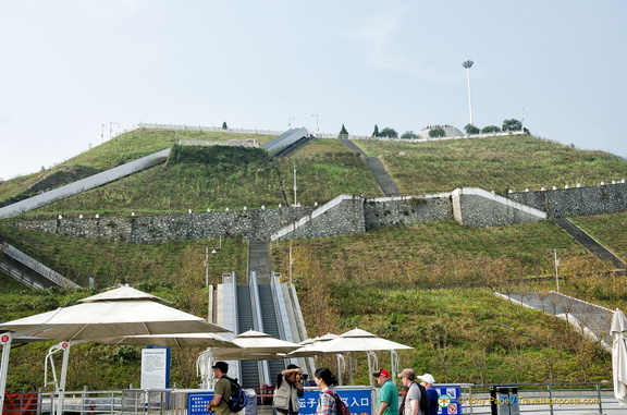 Escalators to the Three Gorges Dam