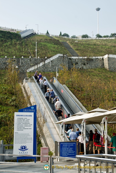 First of Four Sets of Escalators to the Three Gorges Dam