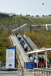 First of Four Sets of Escalators to the Three Gorges Dam