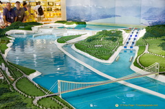 Three Gorges Dam and Ship Lock Model