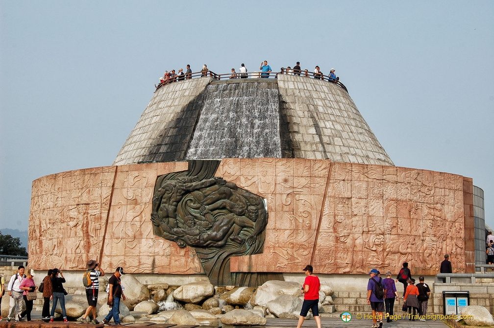 Tanziling Ridge Relief Sculpture and Concrete Pyramid