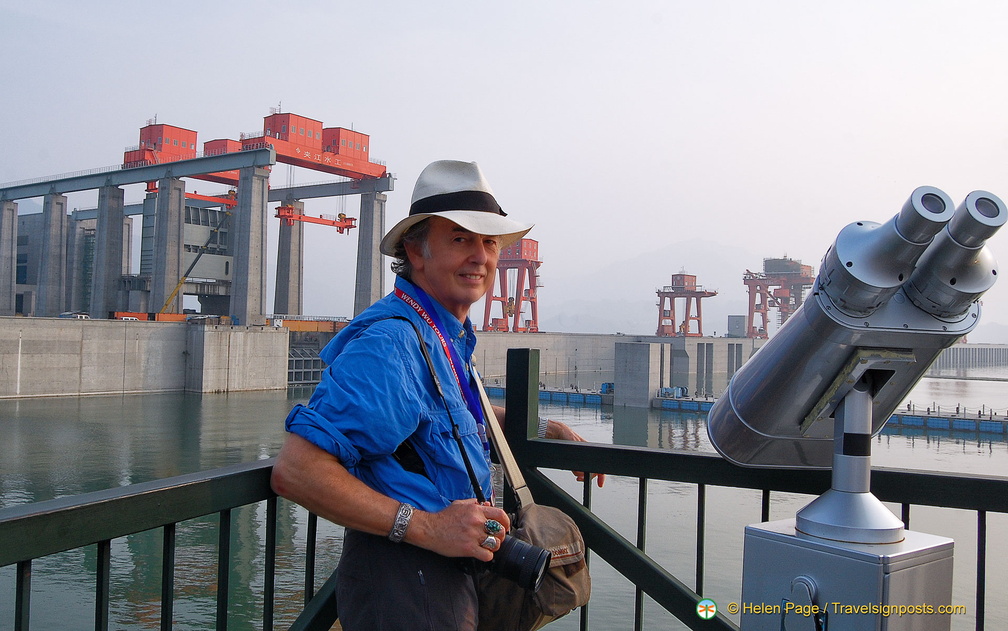 Tony at the Dam Viewing Platform