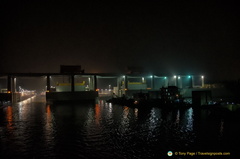 Night View of the Ship Lock at the Three Gorges Dam