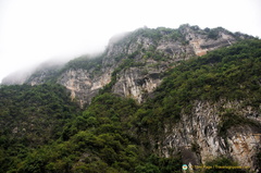 Rocky Terrain Lining the Shennong Stream