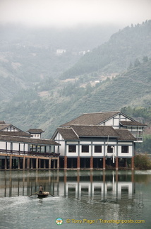 View of Louping Village from the Water